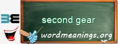 WordMeaning blackboard for second gear